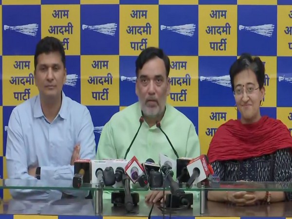 AAP leader Goapal Rai (Right) addressing a press conference in Delhi (Photo/ANI) AAP leader Goapal Rai (Right) addressing a press conference in Delhi (Photo/ANI)