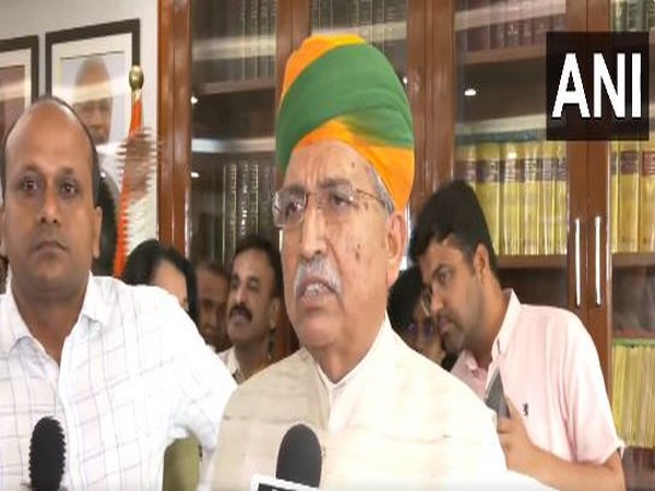 Arjun Ram Meghwal took charge as MoS (Independent Charge) Law and Justice on Thursday (Photo/ANI)