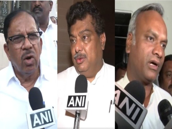 Congress MLAs G Parameshwara, MB Patil and Priyank Kharge (Photo/ANI)