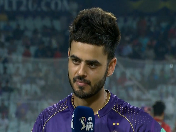 KKR skipper Nitish Rana at the toss  (Image: Twitter/ IPL)