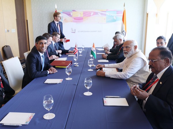 Prime Minister Narendra Modi with United Kingdom PM Rishi Sunak (Image Credit: Twitter/@PMOIndia)