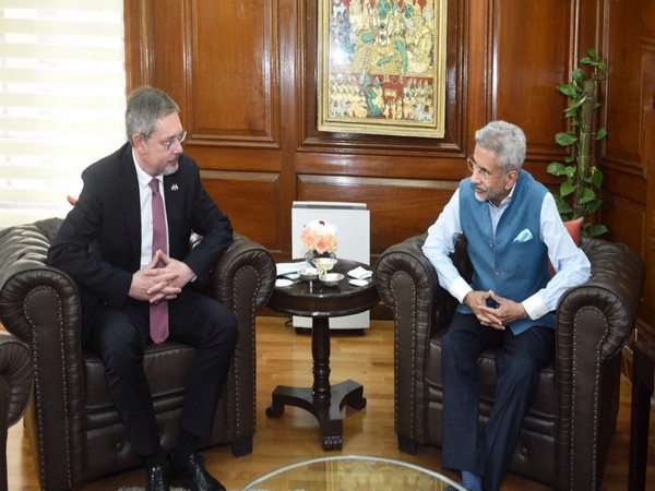 EAM S Jaishankar meets Russian Ambassador Denis Alipov on Thursday. (Photo Credit: Twitter/@DrSJaishankar)