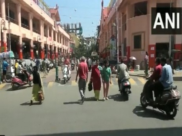 Visuals of people rushing to markets in Imphal after curfew relaxation (Photo/ANI)  