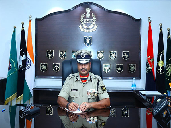 Nitin Agrawal takes charge as the new Director General of BSF. (Photo/ANI)