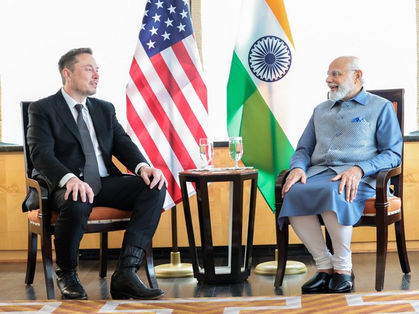 Prime Minister Narendra Modi met Tesla CEO Elon Musk in the US (Image: Twitter/MEA)