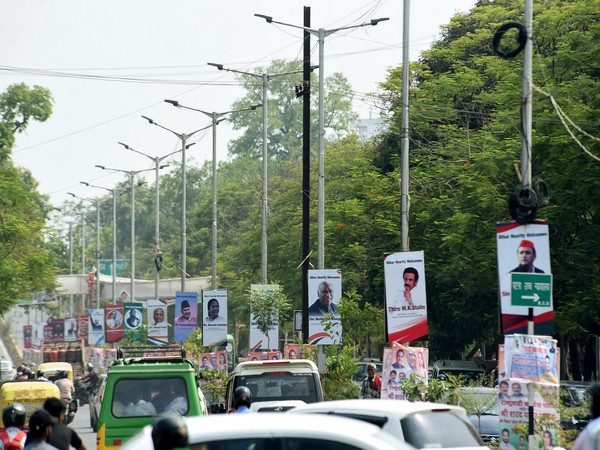 Posters opposition leaders put up in Patna as part of the preparations for the meeting (Photo/ANI)