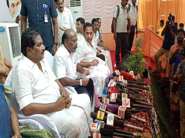 Tamil Nadu Minister Ma Subramanian at a press conference in Madurai. (Photo/ANI)