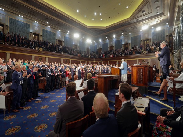 PM Modi addressed joint sitting of US Congress (Photo/ANI)