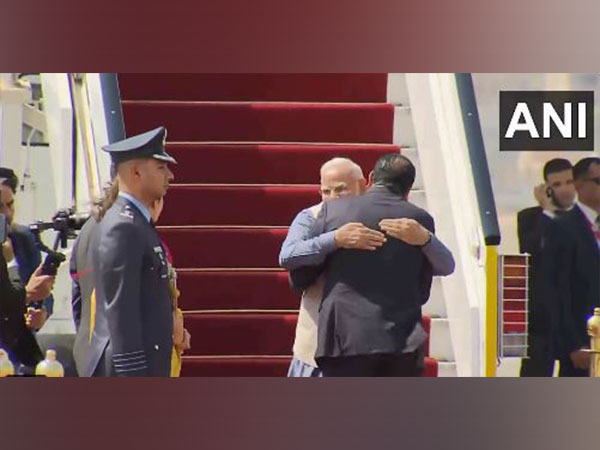 PM Modi arrives in Cairo, Egypt. (Photo: ANI)