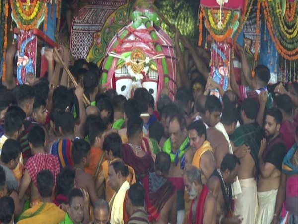 12-day Rath Yatra concludes with return of deities to Srimandir. (Photo/ANI)