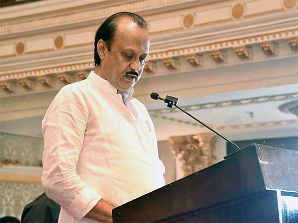 Ajit Pawar while taking oath as the second Deputy Chief Minister of Maharashtra (Photo/ANI)