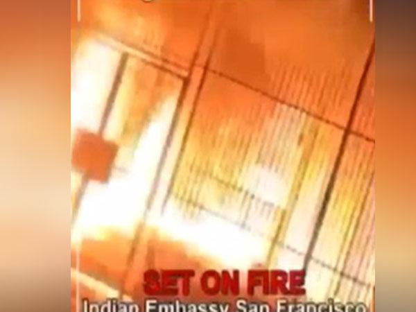 A group of Khalistan radicals on Sunday attempted to set the Indian Consulate in San Francisco on fire (Photo/ANI)