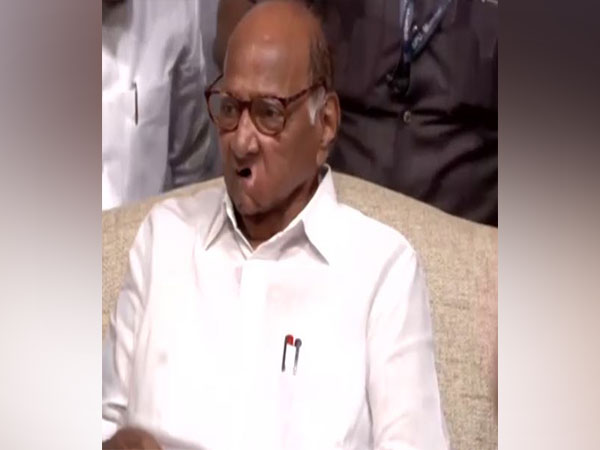 NCP Chief Sharad Pawar at YB Chavan centre (Photo/ANI)