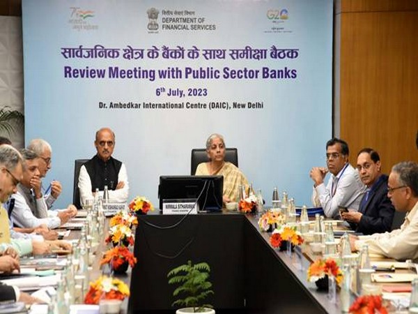 FM Nirmala Sitharaman chairs meeting to review performance of Public Sector Banks. (Photo/PIB)