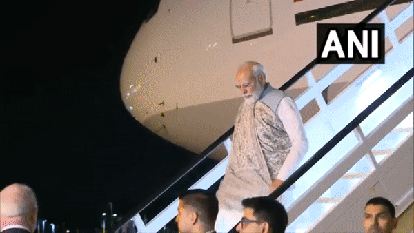 Prime Minister Narendra Modi arrives in Sydney on Monday. (Photo/ANI)